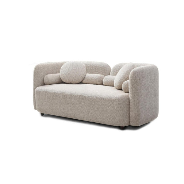 English Elm 2+1, Japandi Cloud Sofa Boucle Upholstered Low Profile Seating for Modern Living Rooms W2664S00137
