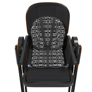 English Elm Convertible Baby High Chair Rocker with 5-point Harness Washable Pu Cover and 2-tier Tray W2699P490447