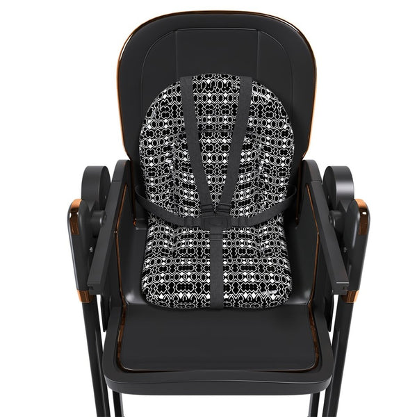 English Elm Convertible Baby High Chair Rocker with 5-point Harness Washable Pu Cover and 2-tier Tray W2699P490447