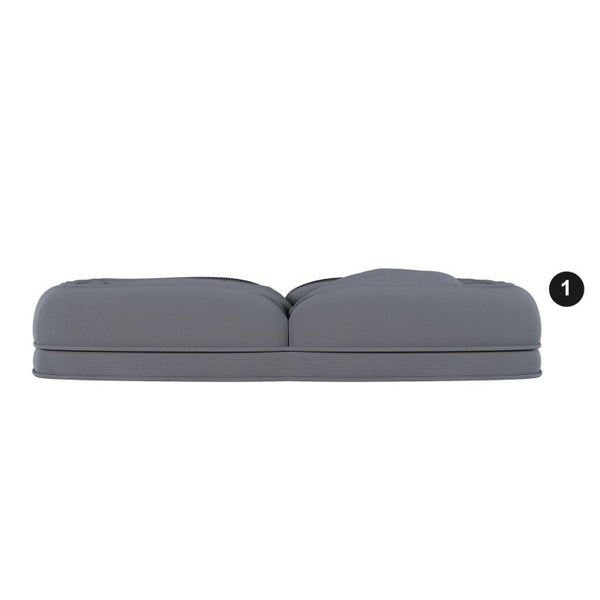 English Elm Upholstered Corduroy Floor Sofa Bed with 5 Reclining Positions for Relaxed Living Grey W2699P535458