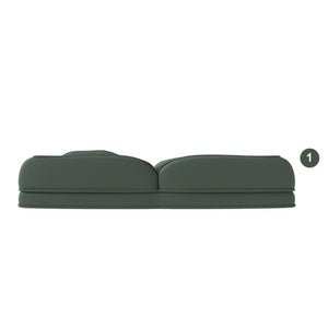 English Elm Upholstered Corduroy Foldable Sofa Bed with 5 Reclining Positions for Cozy Lounging W2699P535459