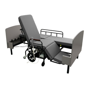 English Elm 3-in-1 Convertible Nursing Bed with German Okin Motors Heavy Duty Elderly Care W2699S00114