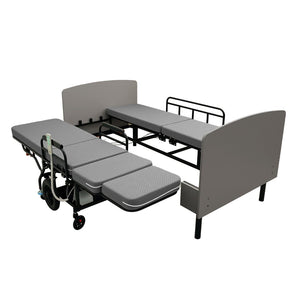 English Elm 3-in-1 Convertible Nursing Bed with German Okin Motors Heavy Duty Elderly Care W2699S00114