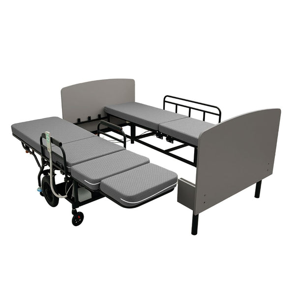 English Elm 3-in-1 Convertible Nursing Bed with German Okin Motors Heavy Duty Elderly Care W2699S00114