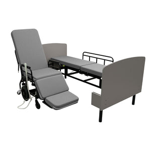 English Elm 3-in-1 Convertible Nursing Bed with German Okin Motors Heavy Duty Elderly Care W2699S00114