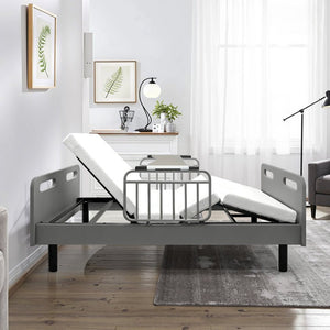 English Elm Electric Adjustable Home Care Bed with Silent OKIN Motor Memory Foam Mattress W2699S00130