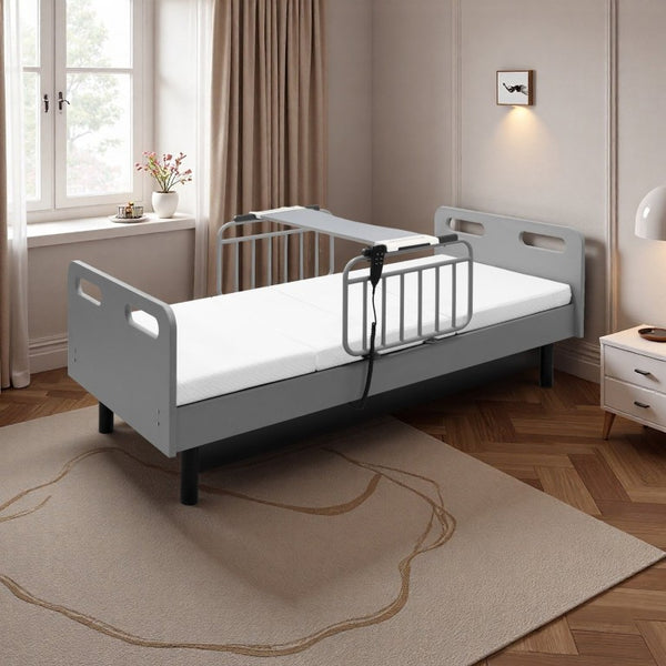 English Elm Electric Adjustable Home Care Bed with Silent OKIN Motor Memory Foam Mattress W2699S00130