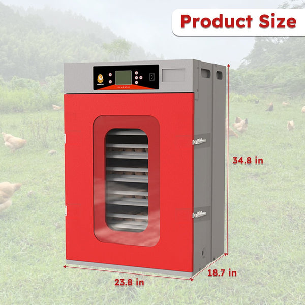 English Elm 400-egg Cabinet Incubator Auto-turning Digital Climate Control for Poultry Hatching W2700P476625