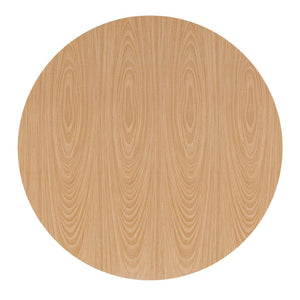 English Elm Spiced Farmhouse Round Dining Table Seats Four Wood Grain Mdf Top Scratch Resistant Oak W2700P486755