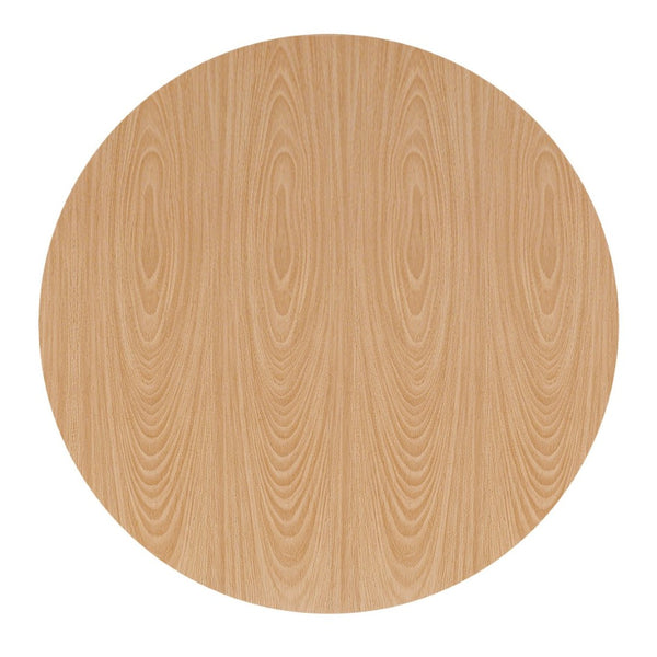 English Elm Spiced Farmhouse Round Dining Table Seats Four Wood Grain Mdf Top Scratch Resistant Oak W2700P486755