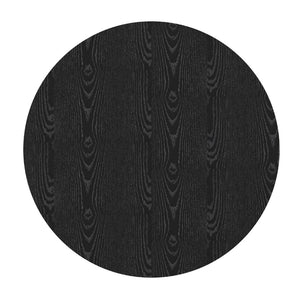 English Elm Spiced Farmhouse Round Dining Table Seats Four Wood Grain Mdf Top Scratch Resistant Black W2700P488972