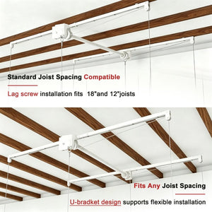 English Elm {Old:w2700p346224} Overhead Garage Storage Rack All Steel 370Lb Crank Lowering System W2700P494386