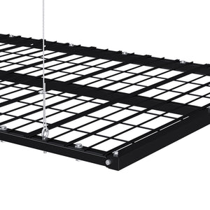 English Elm Overhead Motorized Garage Storage Rack 4X8 Ft All Steel 450 Lb Remote Lift System W2700S00154