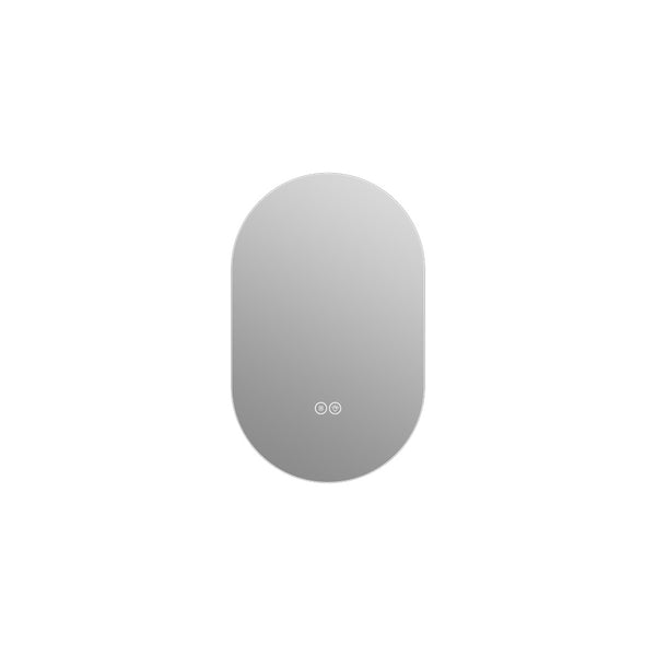 English Elm 24 in Capsule Led Backlit Bathroom Vanity Mirror with Anti-fog and Tri-tone Lighting W2709P465770