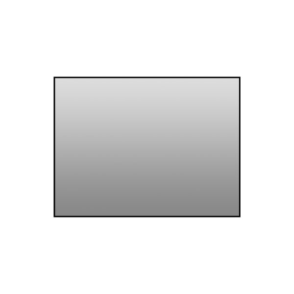 English Elm 24*32 Black Aluminum Framed Wall Mirror Hd Silver Glass for Bathroom or Entryway W2709P465775