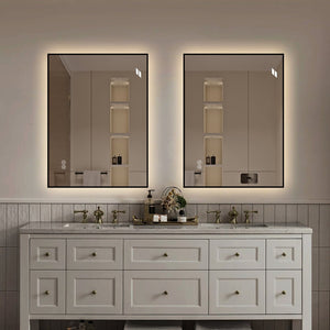 English Elm 24 X 32 Backlit Bathroom Vanity Mirror Aluminum Frame Anti-Fog Dimmable Wall Mount W2709P465898