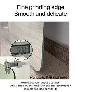 English Elm 48x24 Black Metal Framed Wall Mirror Versatile Bathroom Bedroom Entryway Decor W2709P465905