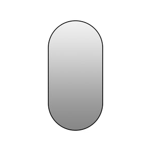 English Elm 48x24 Black Metal Framed Wall Mirror Versatile Bathroom Bedroom Entryway Decor W2709P465905