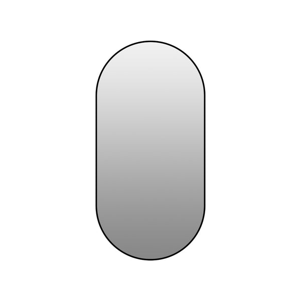 English Elm 48x24 Black Metal Framed Wall Mirror Versatile Bathroom Bedroom Entryway Decor W2709P465905