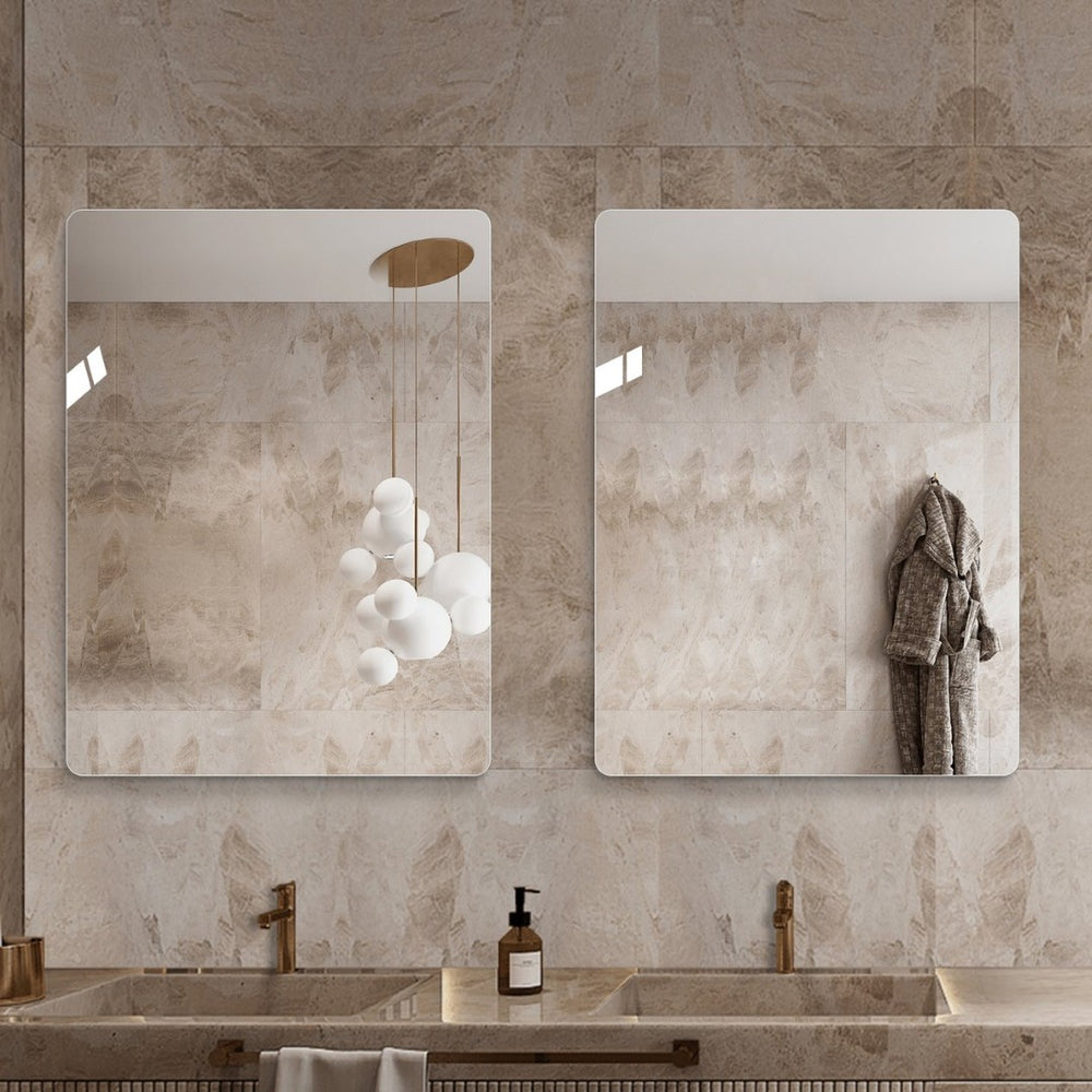 English Elm 32 X 24 Frameless Rectangular Vanity Mirror Shatter Resistant Safety Glass Bathroom Wall Mount W2709P466978