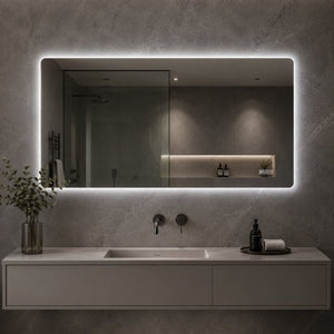 English Elm 48 Inch Frameless Backlit Bathroom Mirror with Anti-Fog Dimmable LED and Memory Function W2709P536893
