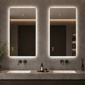 English Elm 48 Inch Frameless Backlit Bathroom Mirror with Anti-Fog Dimmable LED and Memory Function W2709P536893