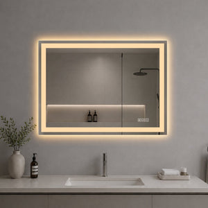 English Elm 36 Inch LED Vanity Mirror Dimmable Anti Fog Frameless Bath Wall Mount Touch Control W2709P536898