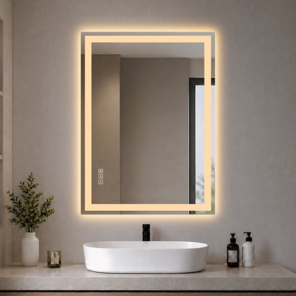 English Elm 36 Inch LED Vanity Mirror Dimmable Anti Fog Frameless Bath Wall Mount Touch Control W2709P536898