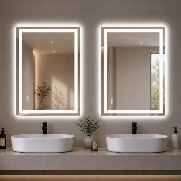English Elm 36 Inch LED Vanity Mirror Dimmable Anti Fog Frameless Bath Wall Mount Touch Control W2709P536898