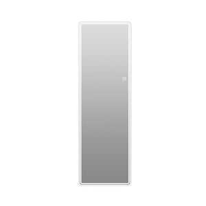 English Elm 65 Inch LED Full Length Wall Mirror with Dual Frosted Light Bands and Stepless Dimming W2709P539065