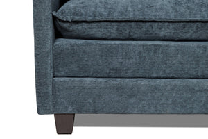 English Elm 55.32*39.76" Boucle Sofa Bed with Ottoman Deep Cushion Armrests Living Room Lounge Chair Dark Green Black W2715P491931