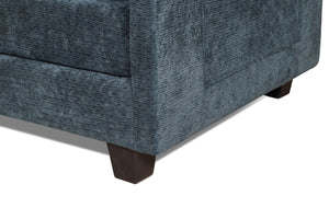 English Elm 55.32*39.76" Boucle Sofa Bed with Ottoman Deep Cushion Armrests Living Room Lounge Chair Dark Green Black W2715P491931