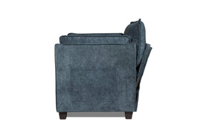 English Elm 55.32*39.76" Boucle Sofa Bed with Ottoman Deep Cushion Armrests Living Room Lounge Chair Dark Green Black W2715P491931