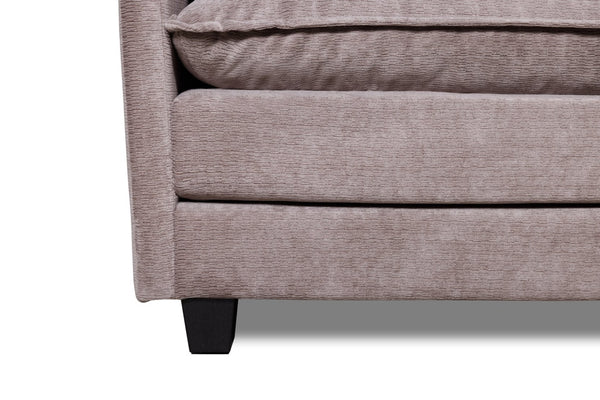 English Elm 55.32*39.76" Boucle Sofa Bed with Ottoman Deep Cushion Armrests Living Room Lounge Chair Grey W2715P491933