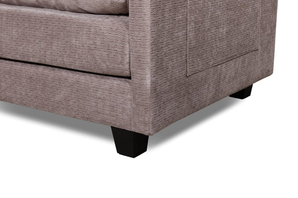 English Elm 55.32*39.76" Boucle Sofa Bed with Ottoman Deep Cushion Armrests Living Room Lounge Chair Grey W2715P491933