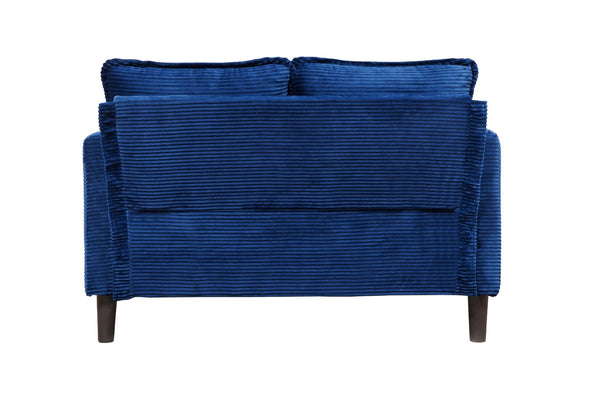 English Elm 48" Corduroy Loveseat with Side Storage Pocket Solid Wood Frame Apartment Sofa W2715P491985