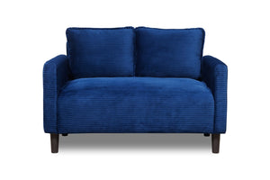 English Elm 48" Corduroy Loveseat with Side Storage Pocket Solid Wood Frame Apartment Sofa W2715P491985