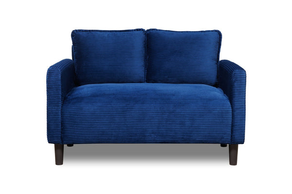 English Elm 48" Corduroy Loveseat with Side Storage Pocket Solid Wood Frame Apartment Sofa W2715P491985