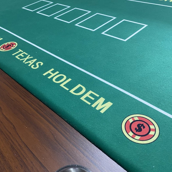 English Elm 96" Ten Player Oval Poker Table with Dimmable Led Lighting and Speed Cloth Surface W2748S00073