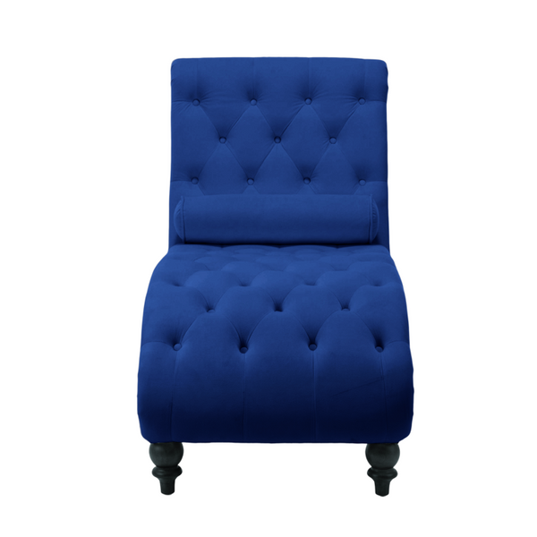 English Elm Classical Velvet Tufted Recliner with Nailhead Trim Solid Wood Frame Club Armchair W2795P592447