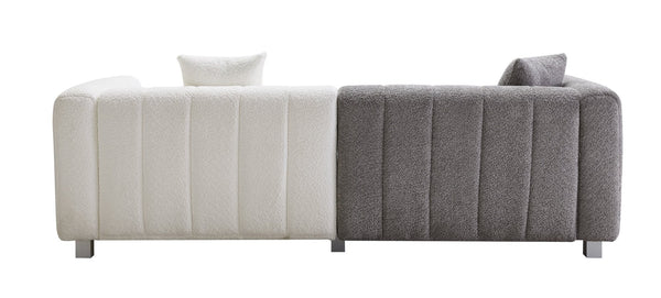 English Elm 83.46'' Velvet Bubble Tufted Three Seat Sofa with Metal Legs for Modern Living Rooms W2795S00042
