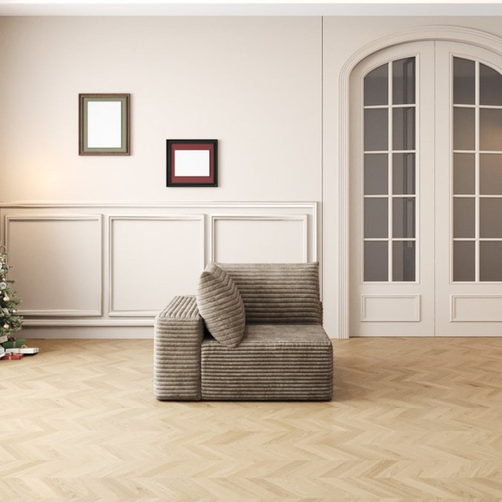 English Elm Cloud Modular Sectional Sofa Plush Corduroy Deep Seat Reversible Chaise Living Room W2824P303619