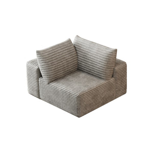 English Elm Cloud Modular Sectional Sofa Plush Corduroy Deep Seat for Modern Living Rooms W2824P304596