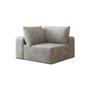 English Elm Cloud Modular Sectional Sofa Plush Corduroy Deep Seat for Modern Living Rooms W2824P304596