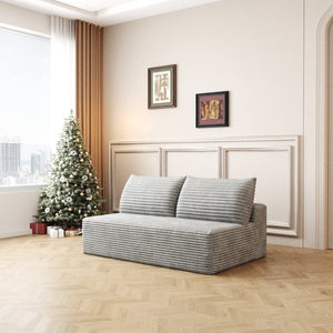 English Elm Cloud Modular Sectional Sofa Plush Corduroy Upholstered Deep Seat for Living Spaces W2824P304597