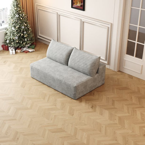 English Elm Cloud Modular Sectional Sofa Plush Corduroy Upholstered Deep Seat for Living Spaces W2824P304597