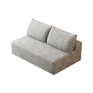 English Elm Cloud Modular Sectional Sofa Plush Corduroy Upholstered Deep Seat for Living Spaces W2824P304597