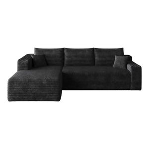 English Elm 95 Inch U Shaped Cloud Sectional in Plush Corduroy for Modern Living Rooms W2824P427483