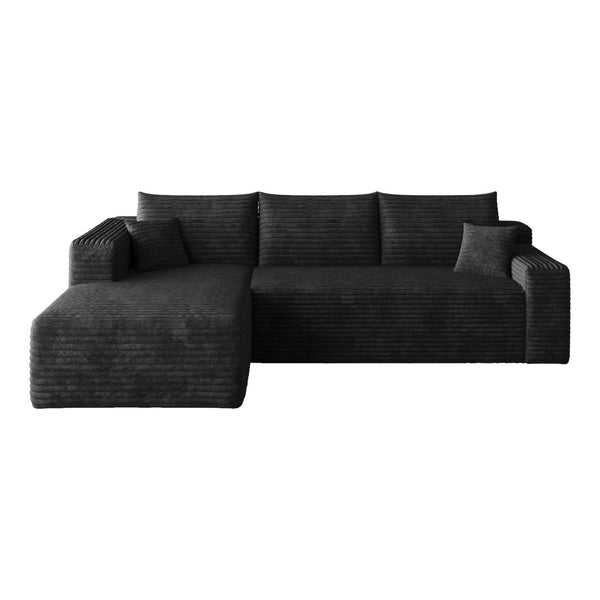 English Elm 95 Inch U Shaped Cloud Sectional in Plush Corduroy for Modern Living Rooms W2824P427483