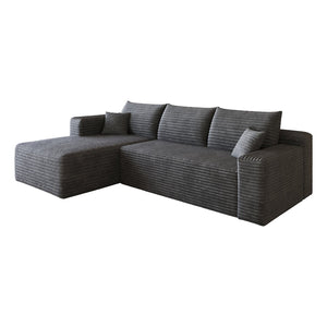 English Elm 95 Inch U Shaped Sectional Sofa Plush Corduroy Deep Seat Modern Minimalist Lounge W2824P427494